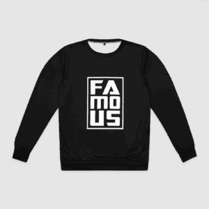 Image of Black Famous Crewneck Sweater