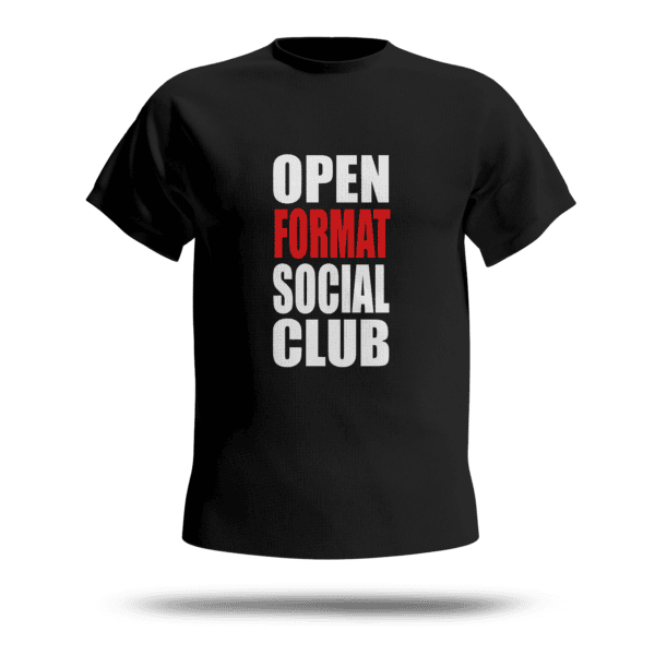 Open Format Social Club TShirt Mens Crew Tee