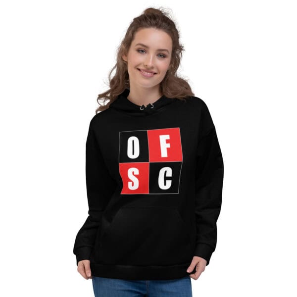 OFSC Black Unisex Hoodie - Image 6