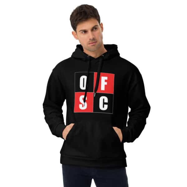 OFSC Black Unisex Hoodie - Image 4