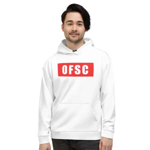 OFSC White Unisex Hoodie - Image 4