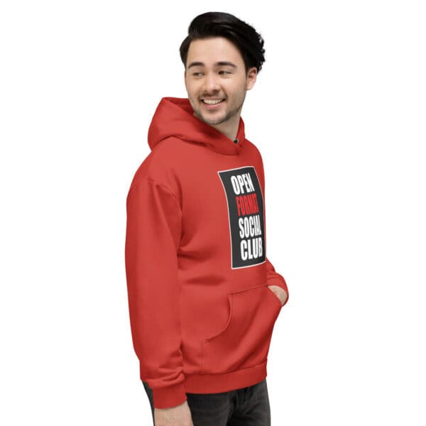 OFSC Red Unisex Hoodie - Image 5